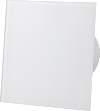 Вентилятор для ванной комнаты airRoxy dRim100HS, стеклянная панель, MATT WHITE HYGROSTAT