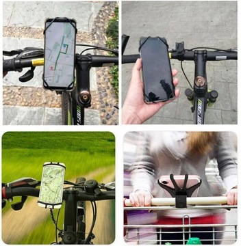 ПРОЧНЫЙ РЕЗИНОВЫЙ ДЕРЖАТЕЛЬ ДЛЯ ВЕЛОСИПЕДА ДЛЯ МОТОРА СМАРТФОНА ПОВОРОТ НА 360° до 6,5°