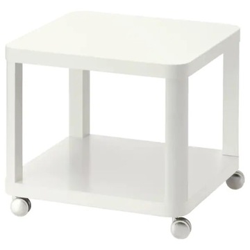IKEA TINGBY Stolik na kółkach 50x50 cm biały