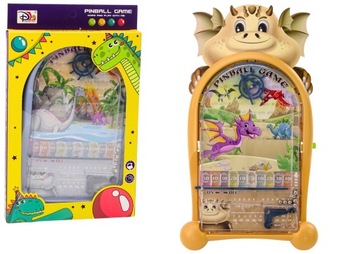GRA ZRĘCZNOŚCIOWA DINOZAURY SMOK STOJAK BEŻOWY