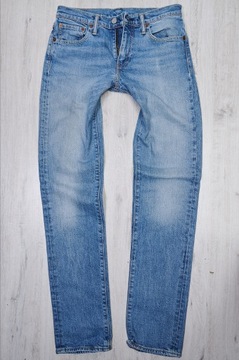 LEVIS 511 SLIM JEANSY spodnie męskie niebieskie PREMIUM 29/34 pas 74