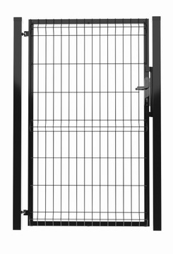Furtka panelowa Czarna 153cm z słupkami