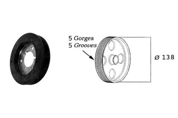 KOLO ŘEMENICE KLIKOVÉ HŘÍDELE CITROEN SAXO 1.6 SASIC