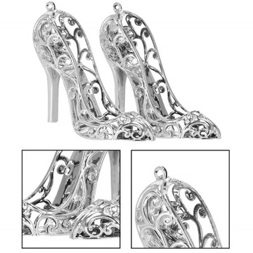 АЖУРНЫЕ ЕЛОЧНЫЕ КУЛОНЫ, СЕРЕБРЯНЫЕ ТУФЛИ, 2x