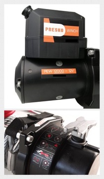 ЛЕБЕДКА ДЛЯ ЭВАКУАТОРА PRESKO 12000 5.5T 12V OFFROAD