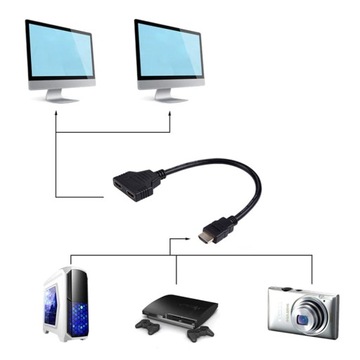 Пассивный HDMI-сплиттер 1x2, дубликатор разделителя изображения