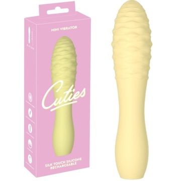 Klasyczny wibrator z wypustkami, USB Cuties