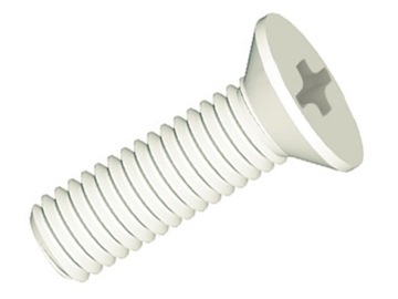 Śruba z poliamidu stożkowa Phillips; M8x16mm-1szt