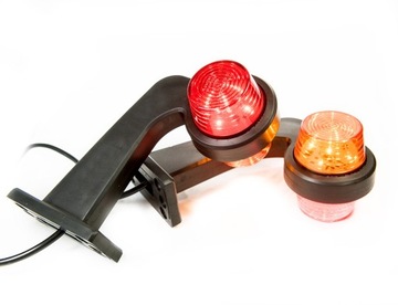OBRYSÓWKA CZERWONO-POMARAŃCZOWA OLD SCHOOL LED