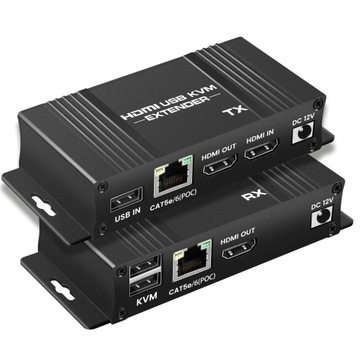 ROZSZERZACZ HDMI LAN KVM USB RJ45 60M ETHERNET LOPOUT