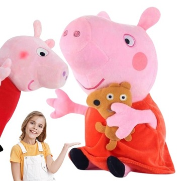 Peppa Świnka z Kultowej Bajki PRZYTULANKA MASKOTKA MIŚ PLUSZAK 40cm