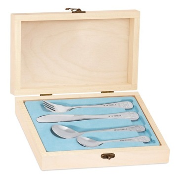 Подарок на Крещение, Сувенир на Крещение, Столовые приборы для ребенка, Гравировка на Крещение