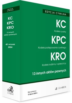 EDYCJA CYWILNA. Kodeks cywilny. Kodeks postępowania 10 lipca 2024