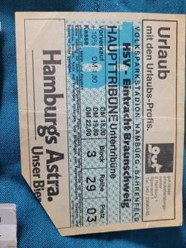 bilet HSV Hamburg - Eintracht Braunschweig