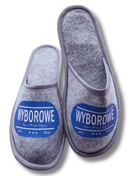 Kapcie - WYBOROWE - KLAPKI domowe lekkie FILCOWE rozmiary od 40 do 45