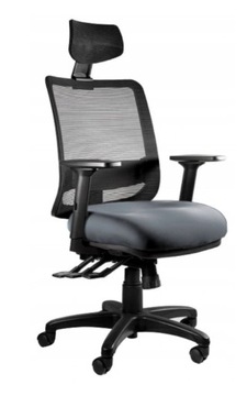 FOTEL Saga Plus BL417 SLATEGREY ergonomiczny 24/7