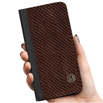 LUKSUSOWE ETUI CASE SKÓRA NATURALNA NA TELEFON DO HUAWEI P SMART 2019