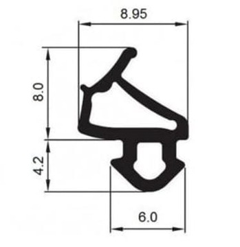 Uszczelka do okien PVC S-1019 STOMIL ROPLASTO EPDM