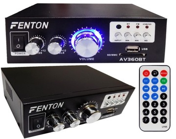 AMPLITUNER RADIO WZMACNIACZ DO KOLUMN GŁOŚNIKÓW SUFITOWYCH BLUETOOTH USB