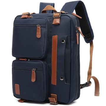Plecak męskie plecaki szkolne laptop 3w1 niebieski