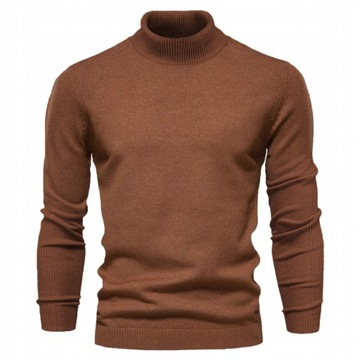 ELEGANCKI GOLF SWETER MESKI BAWELNA DZIANE SWETEY