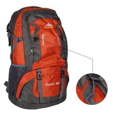 ПОХОДНЫЙ РЮКЗАК ИЗ НЕЙЛОНА, ОБЪЕМОМ 60 Л, ПРОЧНЫЙ ПОХОДНЫЙ РЮКЗАК