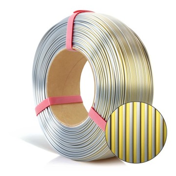 ROSA 3D Filaments Refill PLA Magic Silk 1kg Złoto Srebrny Gold-Silver