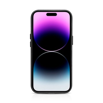 Кожаный чехол премиум-класса MagSafe iCarer Oil Wax для iPhone 15 — черный