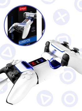 ДОК-СТАНЦИЯ IPEGA ДЛЯ ДВУХ ЗАРЯДНЫХ УСТРОЙСТВ ДЛЯ ДВУХ КОНТРОЛЛЕРОВ PS5 PAD