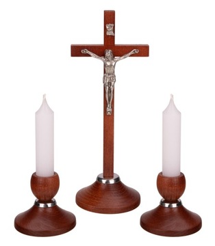 Zestaw kolędowy drewniany 005 orzech