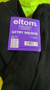 Getry Męskie Kolor Czarny roz. 164