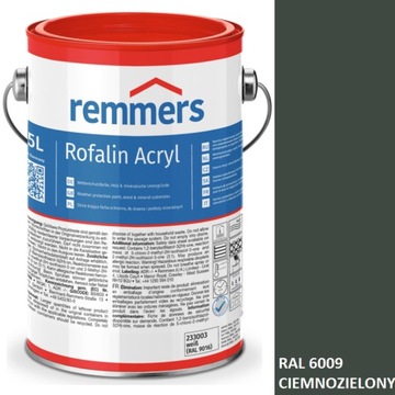 ROFALIN ACRYL FARBA KRYJĄCA 2,5L 6009 CIEMNAZIELEŃ