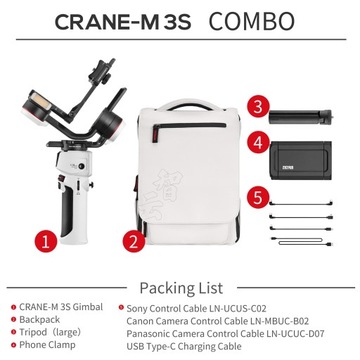 ZHIYUN CRANE-M3S COMBO Camera Handheld 3-Axis