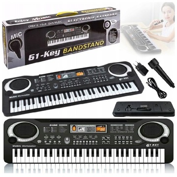 KEYBOARD ORGANY PIANINO DLA DZIECI ORGANKI ELEKTRYCZNE + MIKROFON PIANINKO