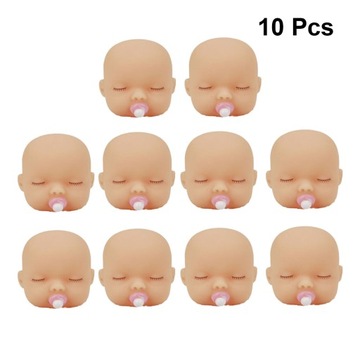 50 штук материалов для изготовления куклы. Маленькие кукольные головы