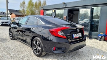 Honda Civic X Sedan 4d 1.5 VTEC Turbo 182KM 2017 Honda Civic 1.5T 183KM manual navi skora 2xPDC szyberadch 1 rej 2018R asys, zdjęcie 18