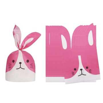 50 подарочных пакетов для выпечки с кроликами