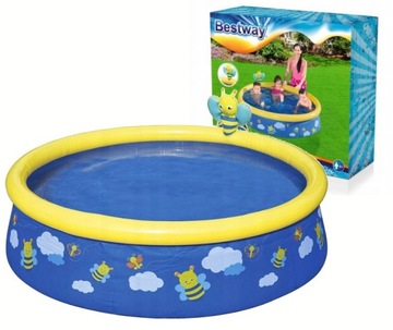 BESTWAY BASEN ROZPOROWY Z SPRYSKIWACZEM PSZCZOŁA OKRĄGŁY 152 x 38 cm