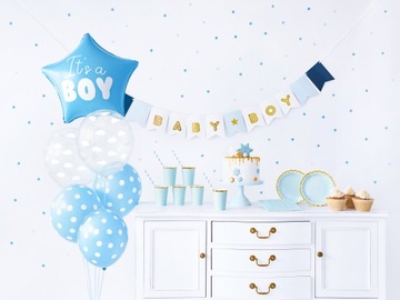 ZESTAW na urodziny Baby Shower 49 el. - It's a boy