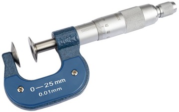 Mikrometr zewnętrzny talerzykowy 0-25mm / 0,01mm DASQUA