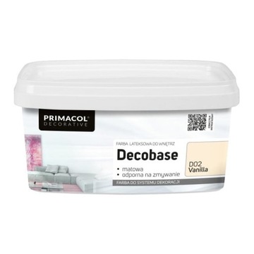 Farba lateksowa DECOBASE PRIMACOL Vanilla D02 1L