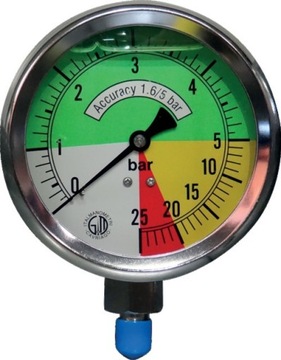 Manometr opryskiwacza glicerynowy M 1/4 0-5/25BAR