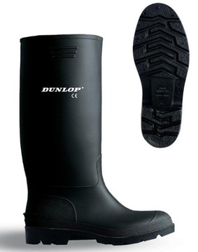 GUMOWCE KALOSZE DUNLOP PRICEMASTOR SOLIDNE GUMIAKI 39 CZARNE