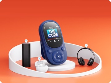 МУЗЫКАЛЬНЫЙ MP3-ПЛЕЕР BLUETOOTH FM-РАДИО 64 ГБ ПОРТАТИВНАЯ АУДИОКНИГА НАУШНИКИ