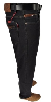 Spodnie Męskie Jeans Jeansowe Grafit W38 97 - 100 CM