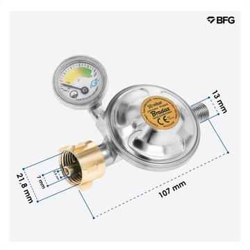 НАБОР ГАЗОВОГО ШЛАНГА 150 СМ И ГАЗОВОГО РЕДУКТОРА 1/4