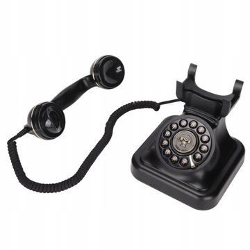 Vintage telefon stacjonarny elegancki modny