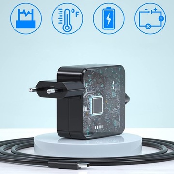 БЛОК ПИТАНИЯ ЗАРЯДНОЕ УСТРОЙСТВО ДЛЯ АДАПТЕРА ПЕРЕМЕННОГО ТОКА NINTENDO SWITCH 45 Вт 5-15 В/3 А 20 В/2,25 А