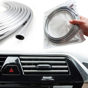 ПРОФИЛЬНАЯ НАКЛАДКА НА КРОМКУ ДВЕРИ, ТЮНИНГ, ХРОМИРОВАННАЯ РЕШЕТКА ДЕКОРАТИВНАЯ ПОЛОСКА