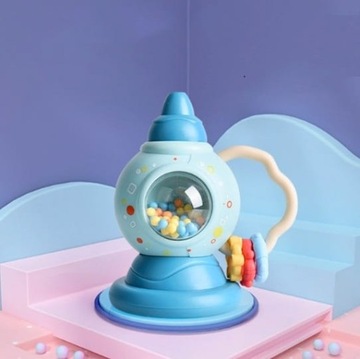 ПОгремушка-прорезыватель ЦВЕТНАЯ ТРУБА 10 СМ СЕНСОРНАЯ